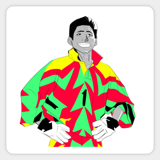 soccer legend, the immortal jorge campos from mexico team Sticker